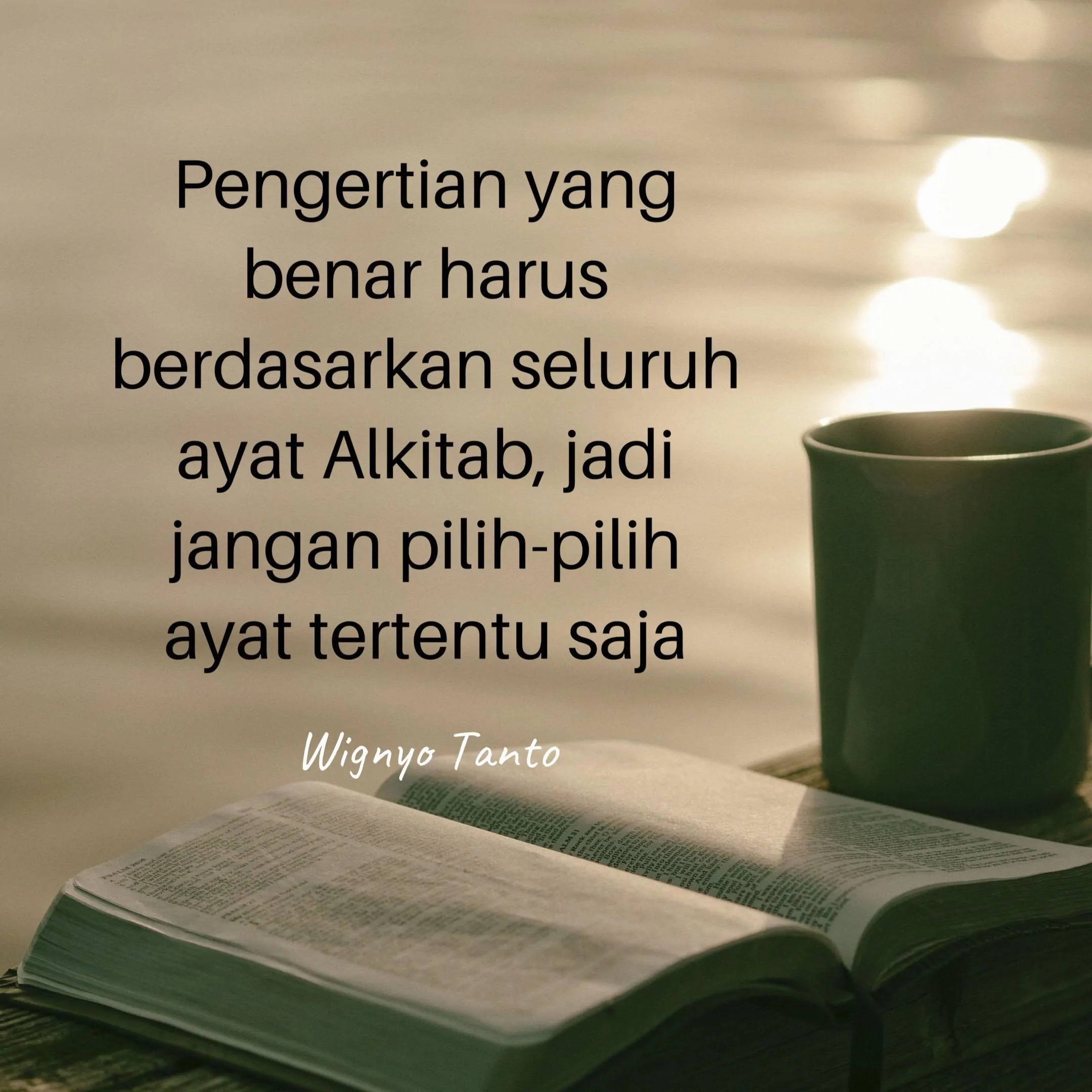 Pengertian yang benar harus berdasarkan seluruh ayat Alki…